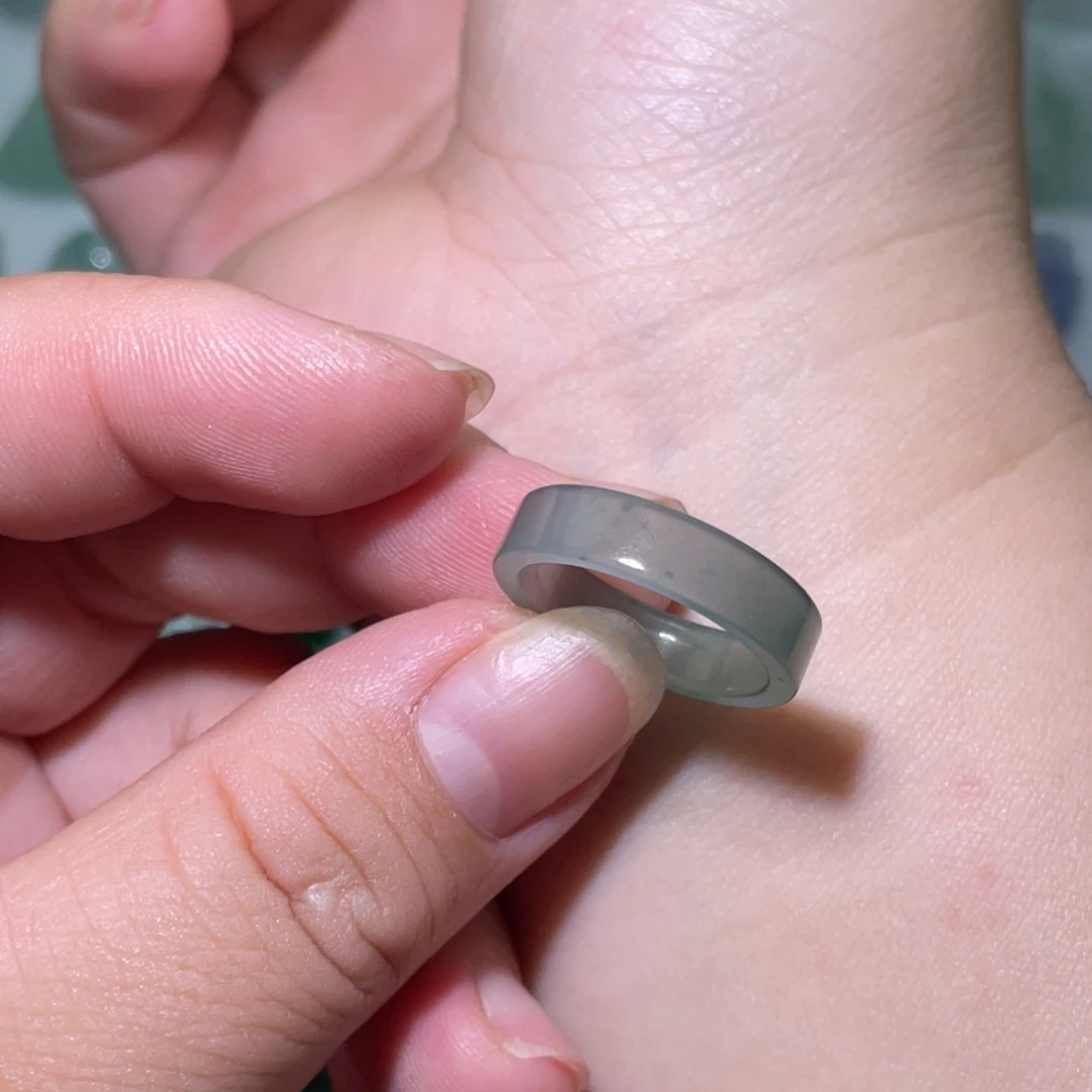 翡翠未镶嵌颈饰微料戒圈15