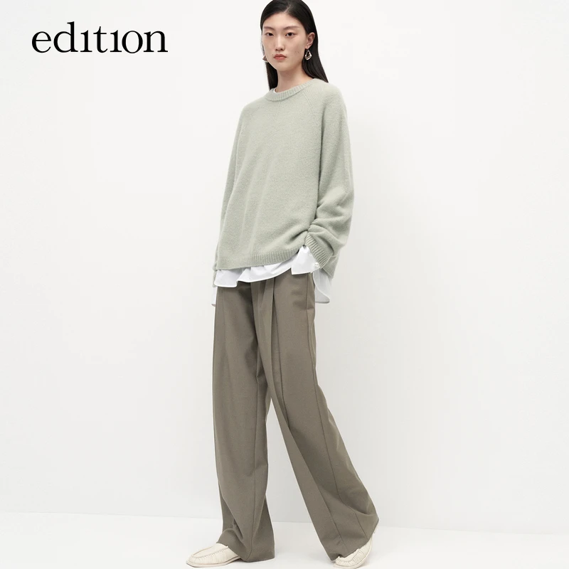 【赵老板专属】商场同款edition山羊绒软糯风套头毛衣#EBC3SWT025