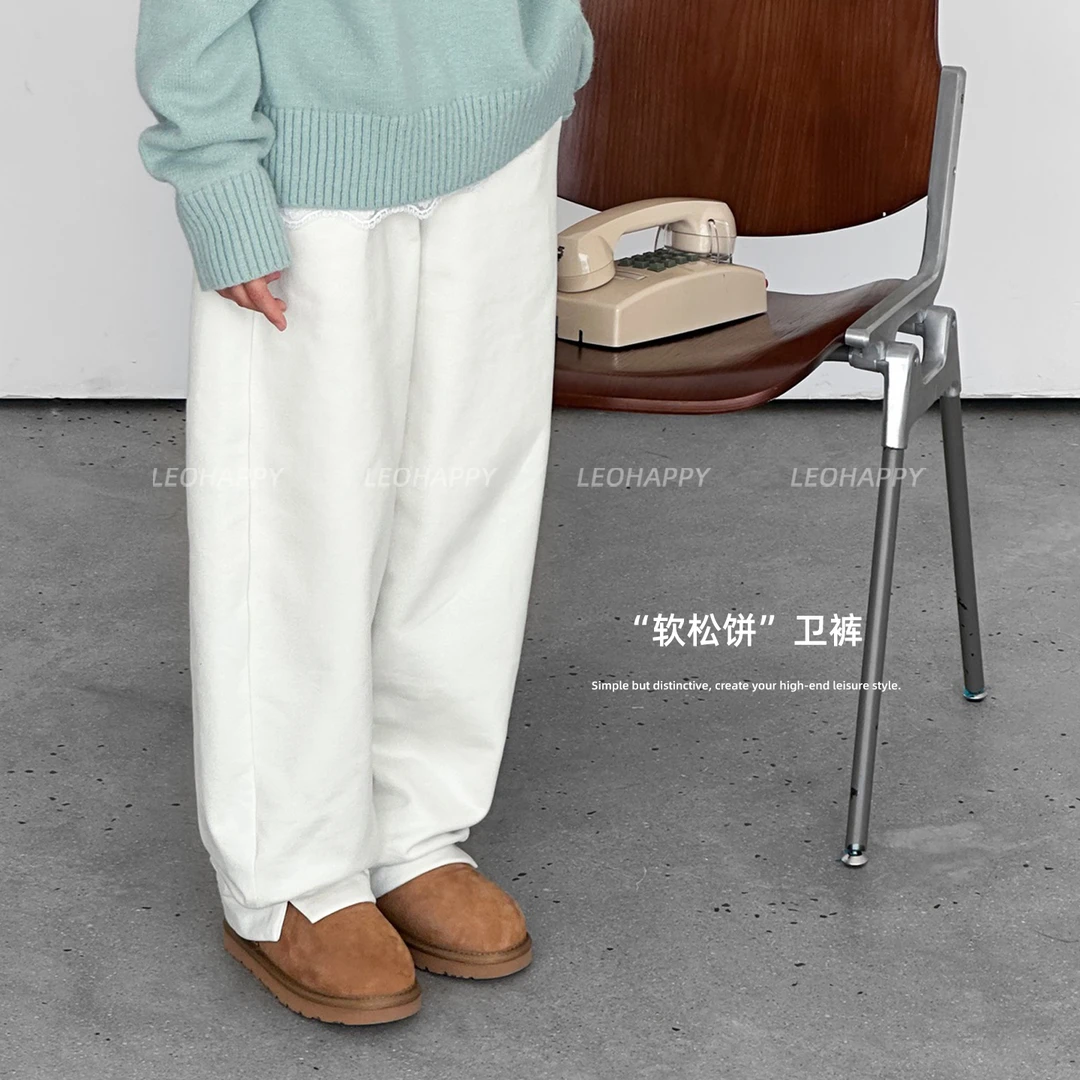 【软松饼】360G底磨毛休闲镰刀裤