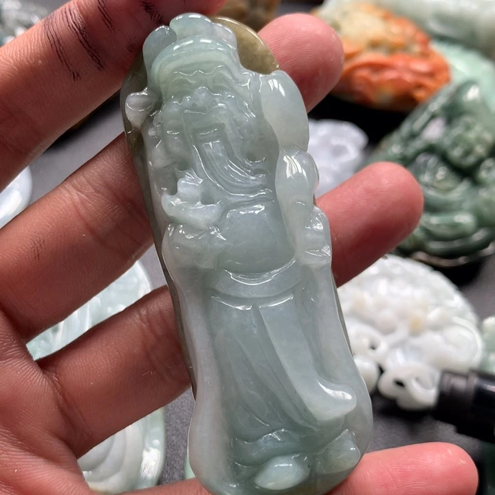 老***厂翡翠未镶嵌颈饰保真天然a货翡翠