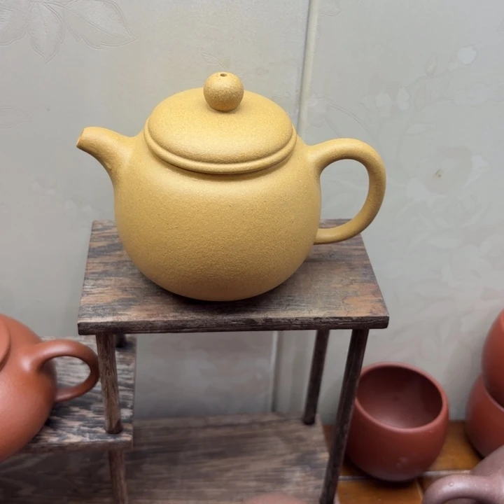 茶壶紫砂原矿半手工黄金段匏尊200cc