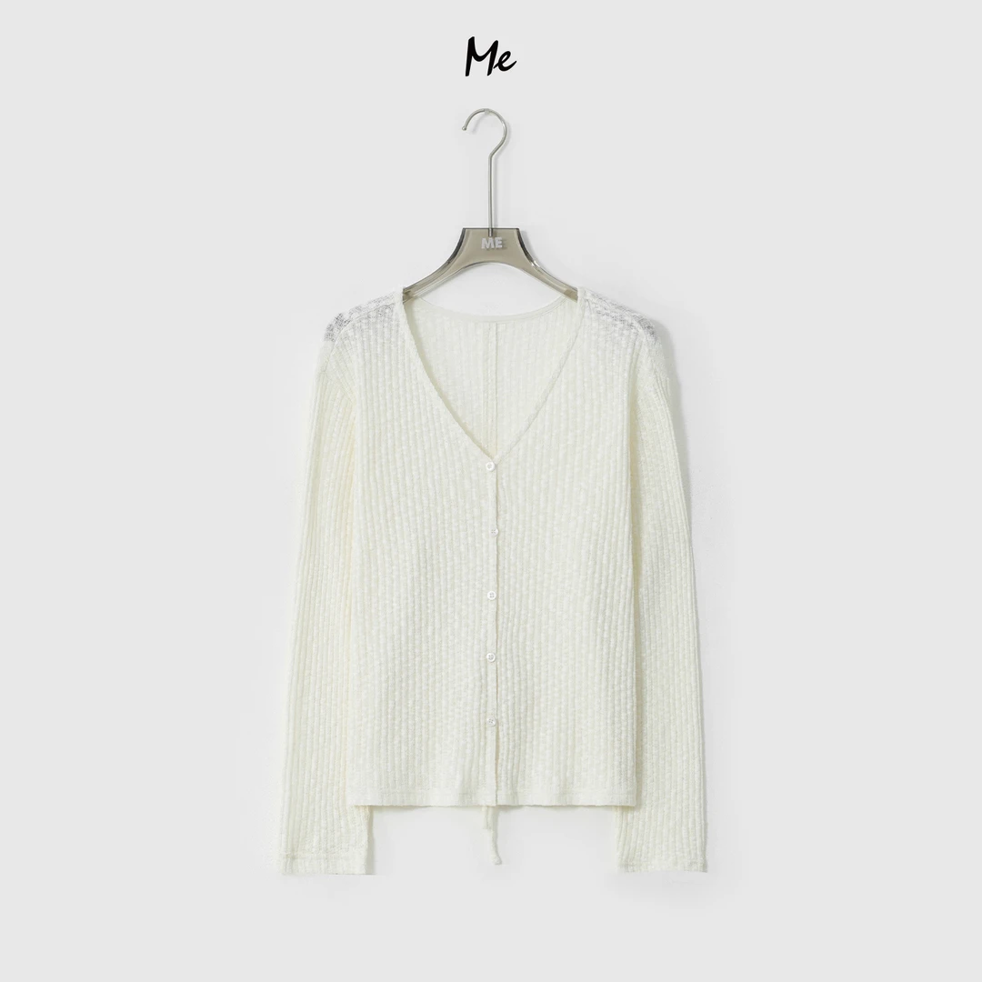 ME【雪花开衫】减龄Q弹肌理感透气显瘦时尚百搭休闲外套MESA0241