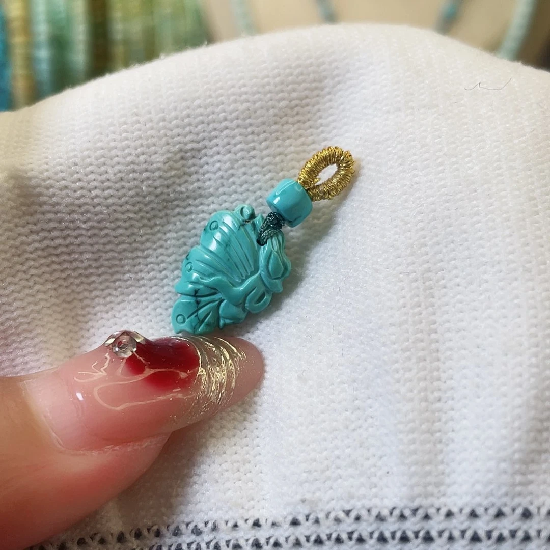 绿松石珠宝奇石未镶嵌乐*涛