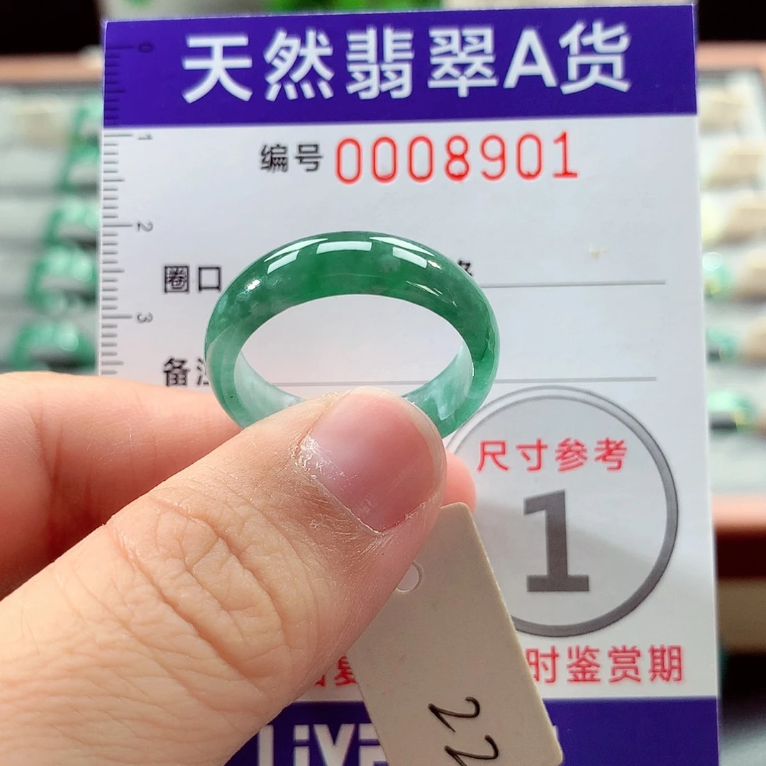 未镶嵌戒指翡翠22号
