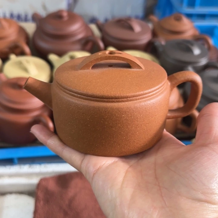 紫砂茶壶黄降坡泥200cc