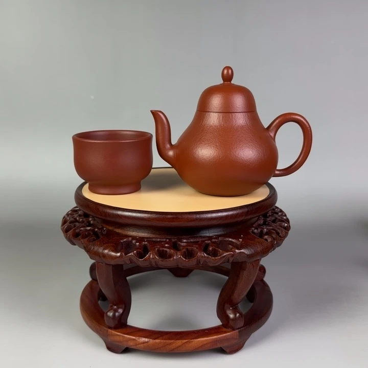 鸿***雁茶壶朱泥思婷200 cc左右全手工定制