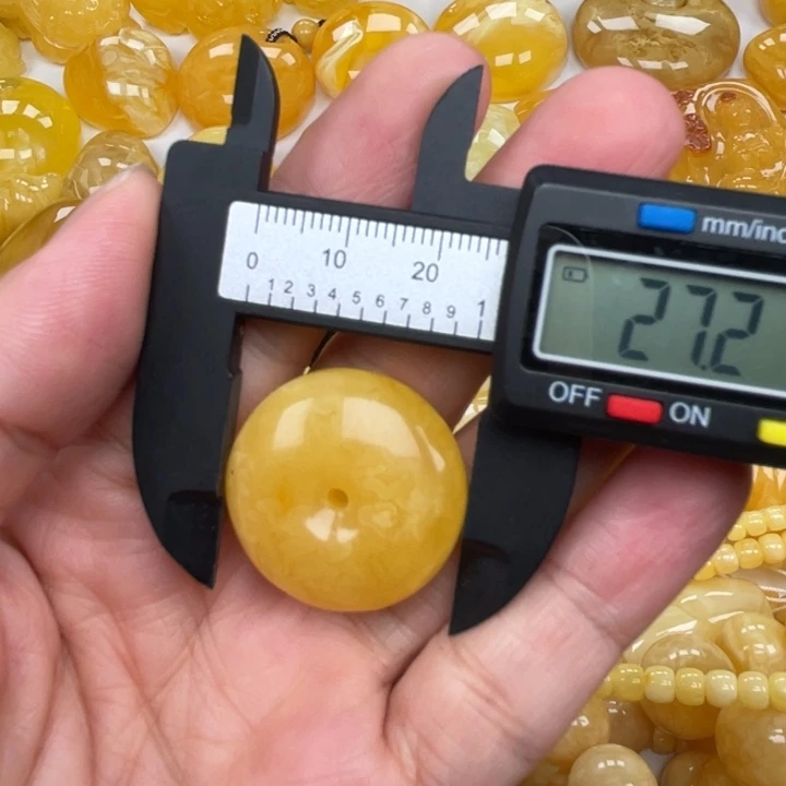 裸石蜜蜡未镶嵌蜜蜡扣子