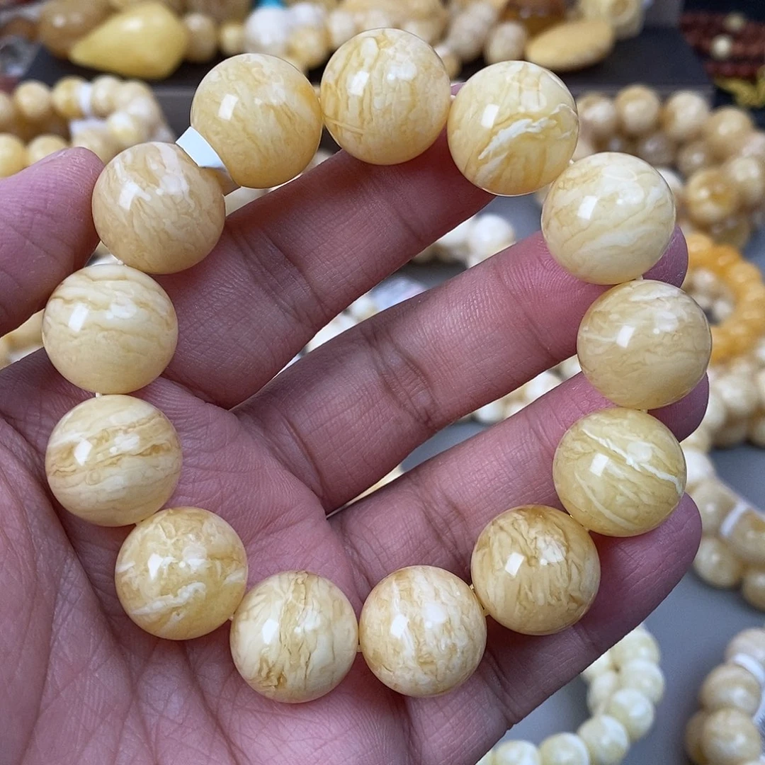 蜜蜡未镶嵌珠宝奇石18mm 44.2g