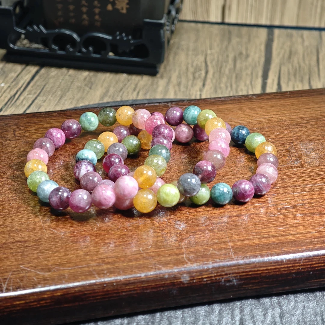 【书记甄选】天然碧玺单圈手链 多样性发一件 约9mm 167GD