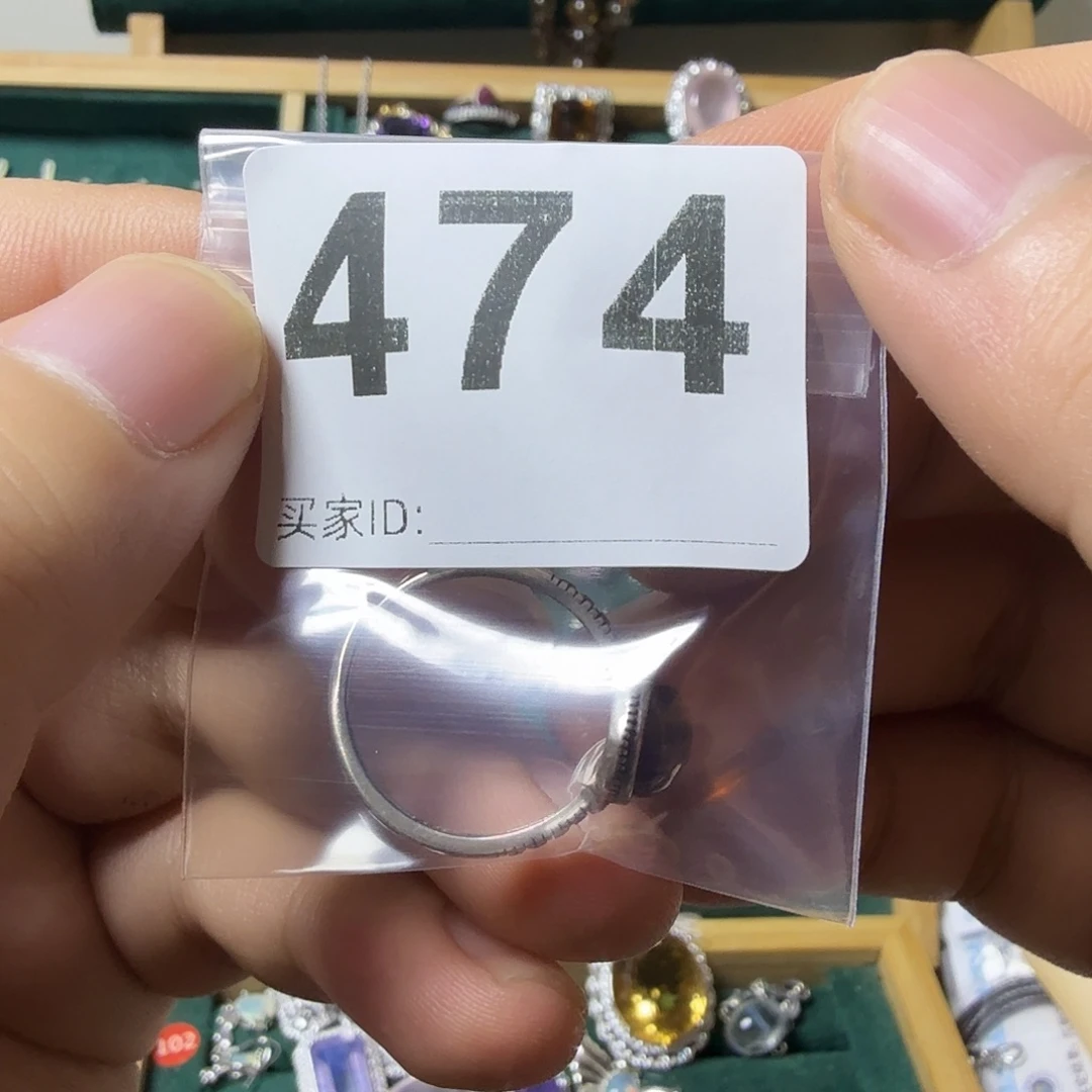 是***呀戒指银S925镶嵌石榴石