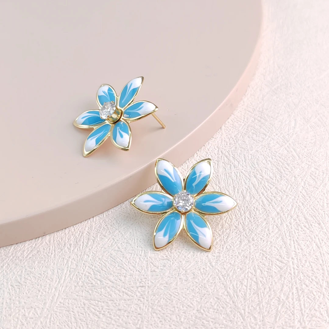 XUPING/旭平首饰 合金合成锆石耳饰 新年上新气质 GDM X000965509