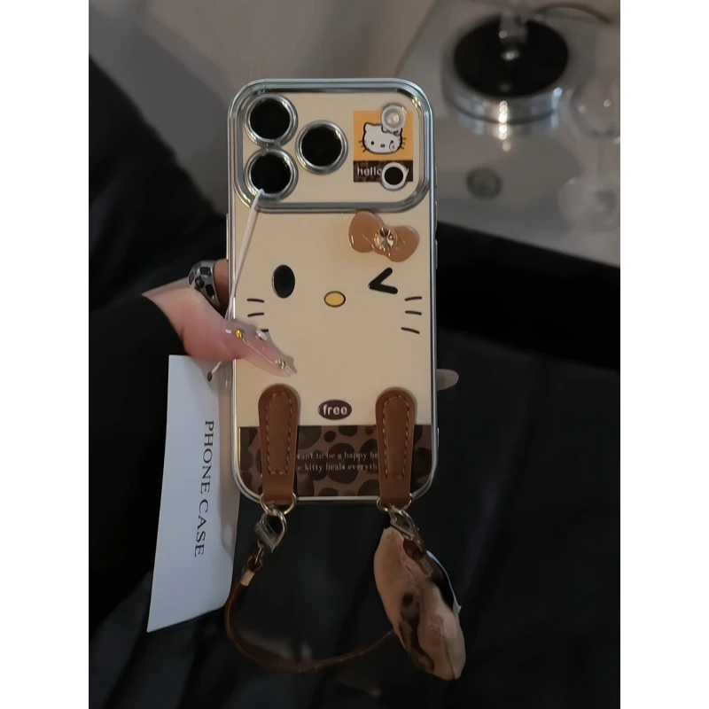 豹纹winkKitty适用苹果17pro手机壳16视窗15华为p70小众oppo红米k