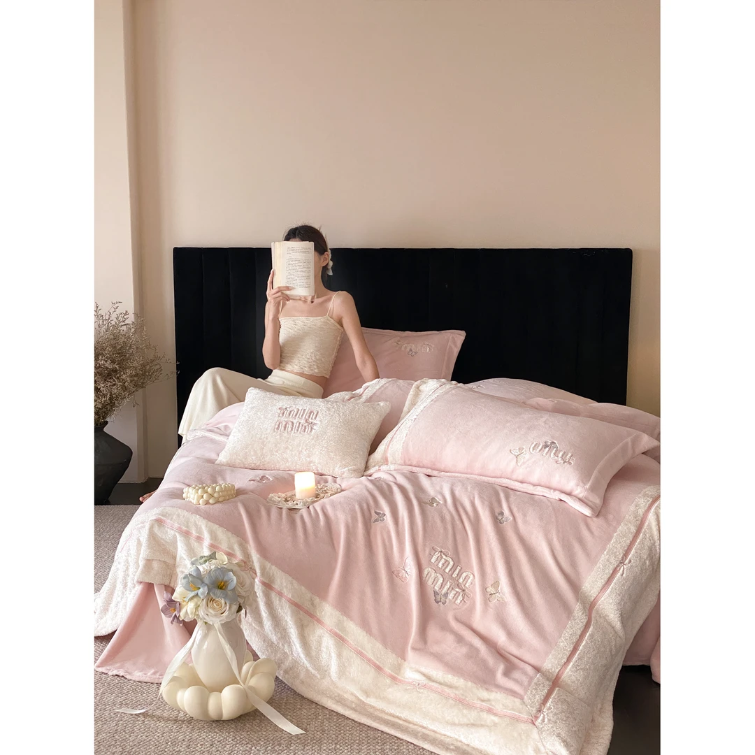 定制款冬季加厚保暖波斯绒绒四件套WSJ微光寻梦