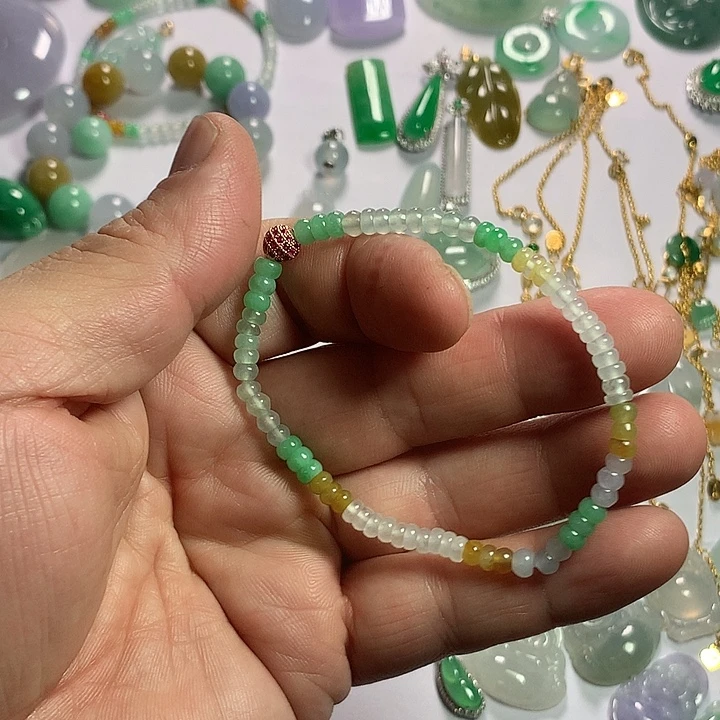 翡翠未镶嵌手链天然翡翠