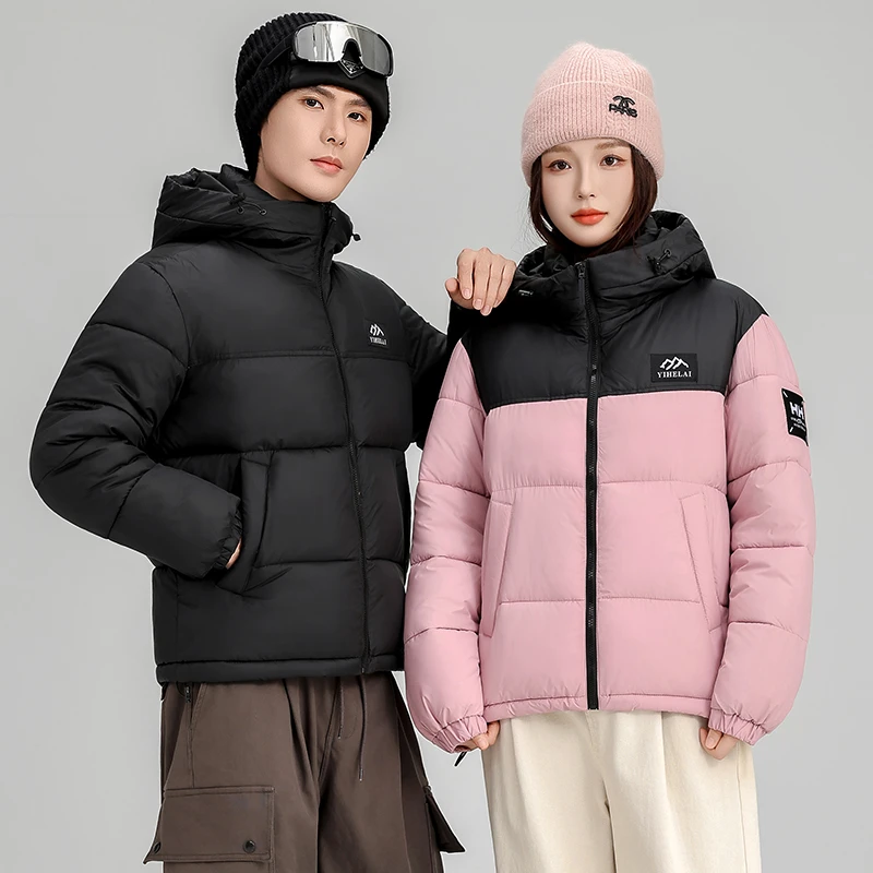 2025【现货】秋冬季新短款极寒服男女情侣棉服户外加厚保暖棉衣外套