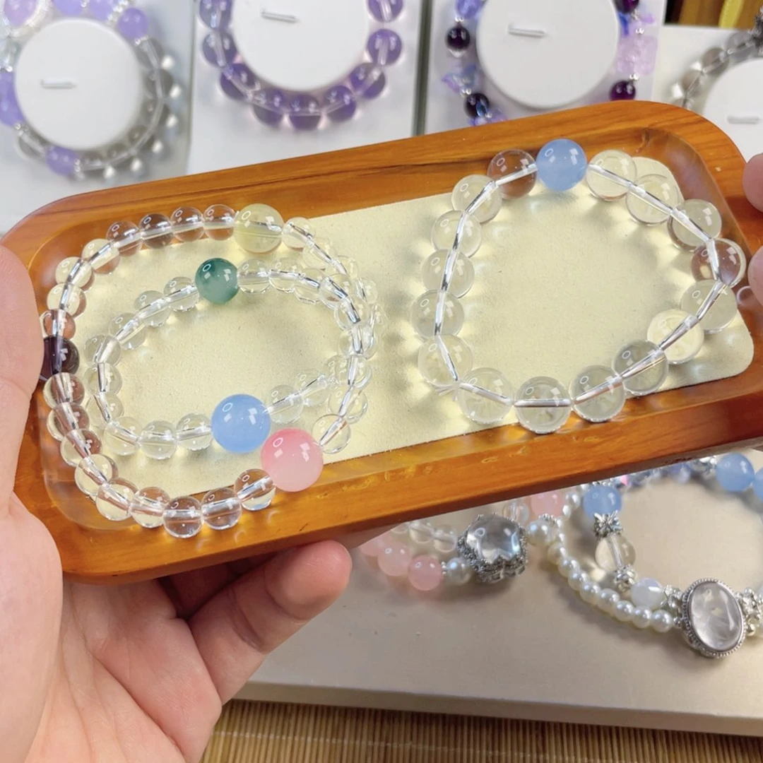 针钠钙石手饰银S925镀金镶嵌