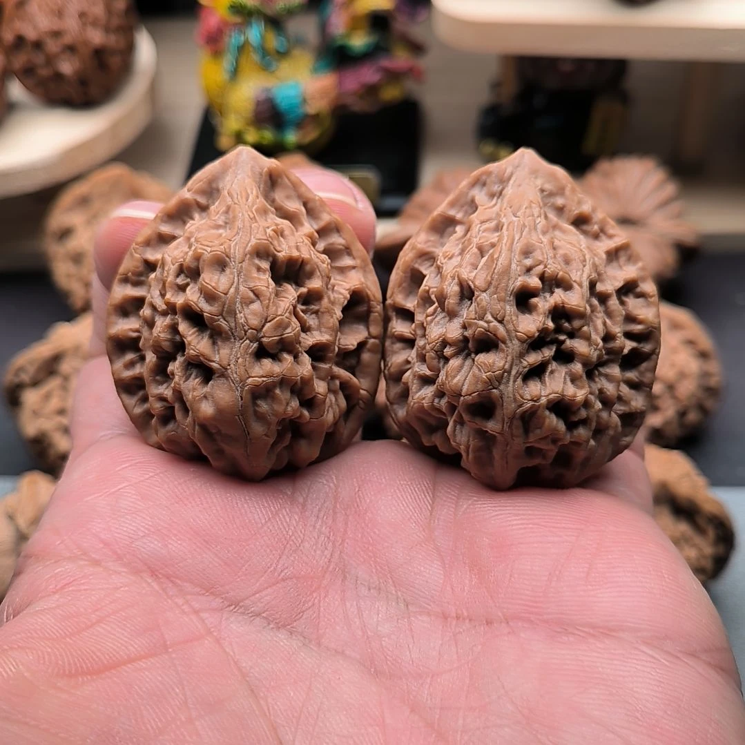 吊坠文玩核桃不打药玄武狮子头38尺