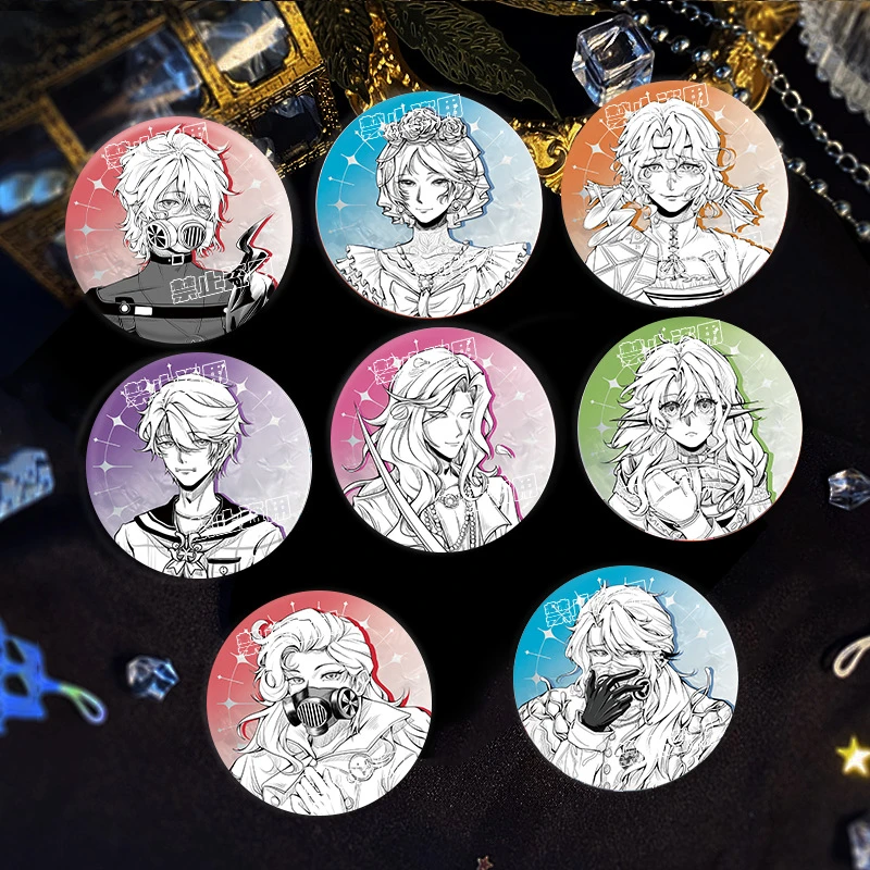 第五人格白瓷吧唧入殓师摄影师小女孩病患周边同人谷子微章挂件