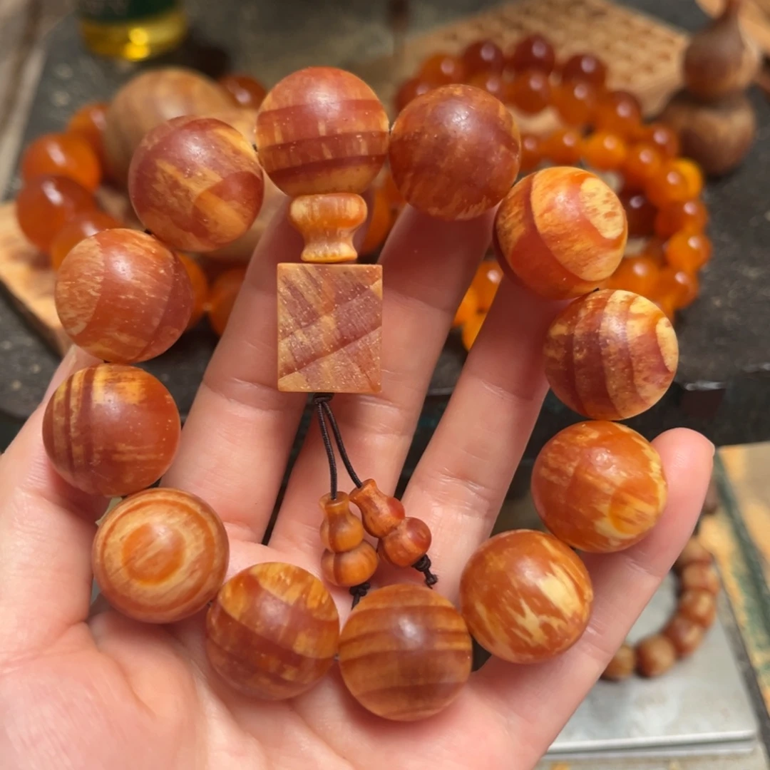 松木（琥珀木）手串/手链2.0规格三通