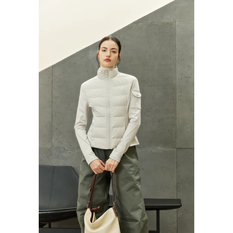 2024轻户外运动瑜伽服女装短款轻薄羽绒服外套7731