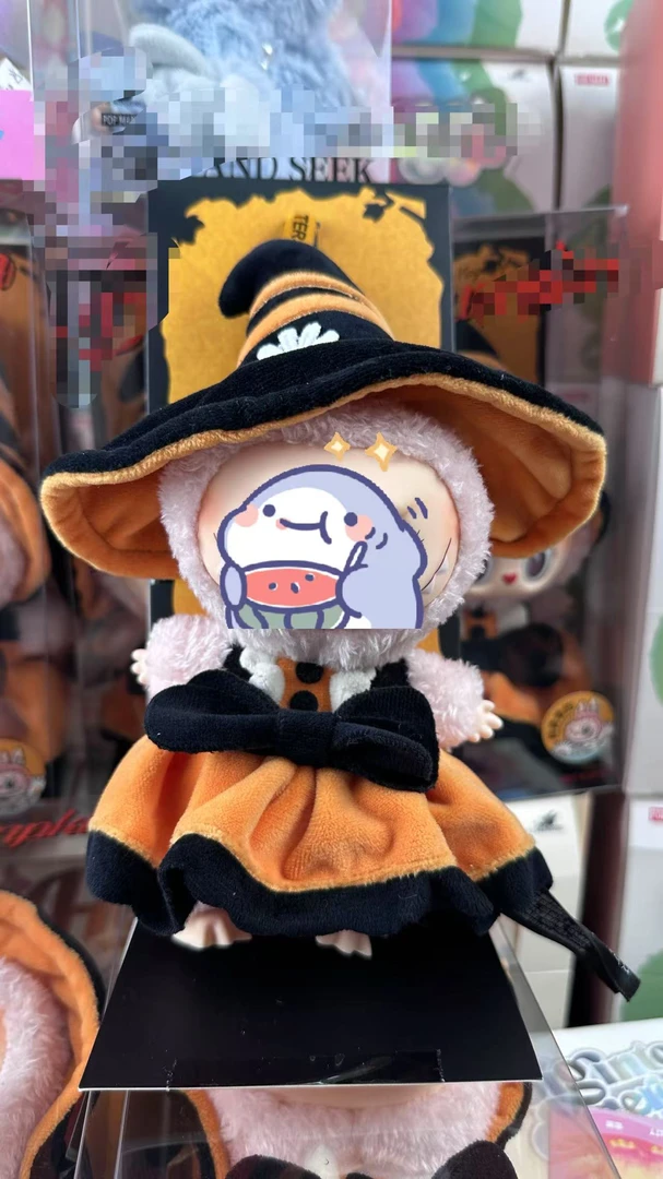 [国版改娃1:1]万圣节女巫玩具娃娃挂件萌翻天搪胶公仔