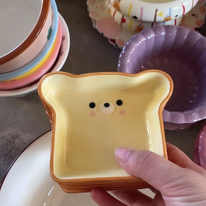 稻谷壳瑕疵面包片四个