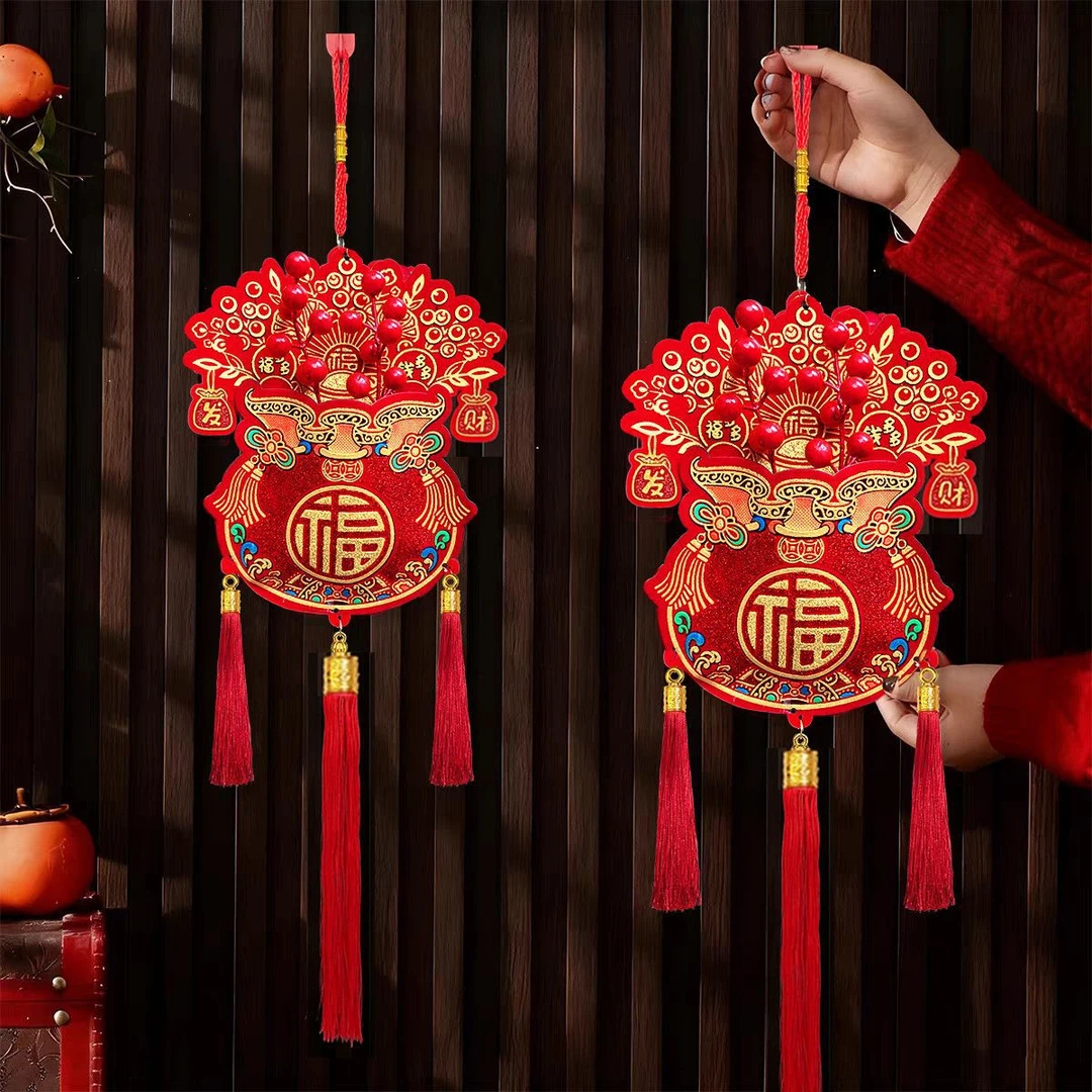 新年红果挂件挂饰2026新款福包中国件乔迁新居室内客厅装饰SWN412