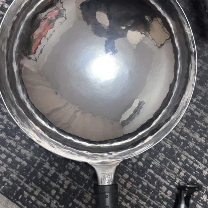 无***子熟铁手工锻打铁锅36