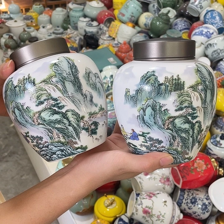 陶瓷罐茶叶罐密封罐