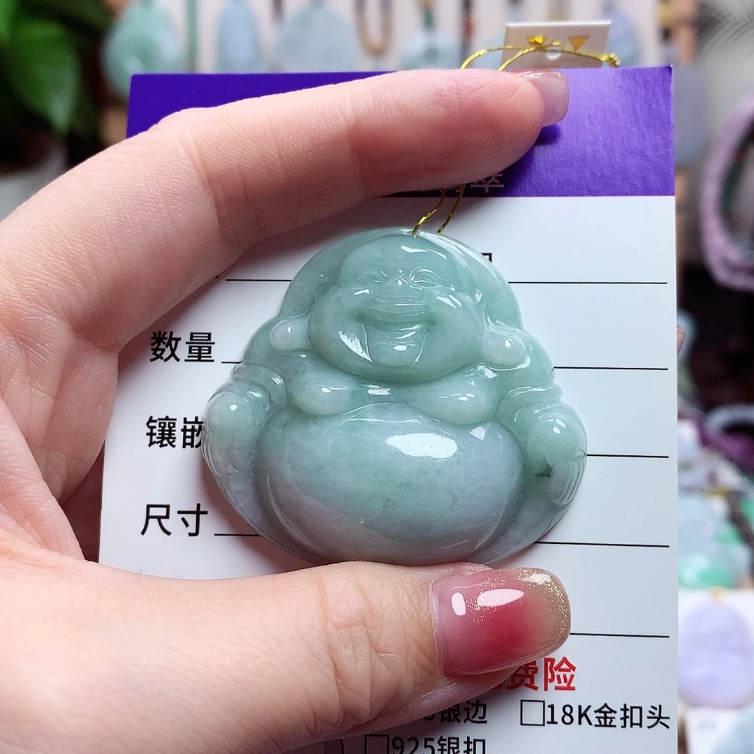 颈饰未镶嵌翡翠佛公36