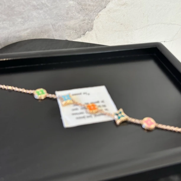 铜合金珐琅手链 圆花尖花手链SL1804