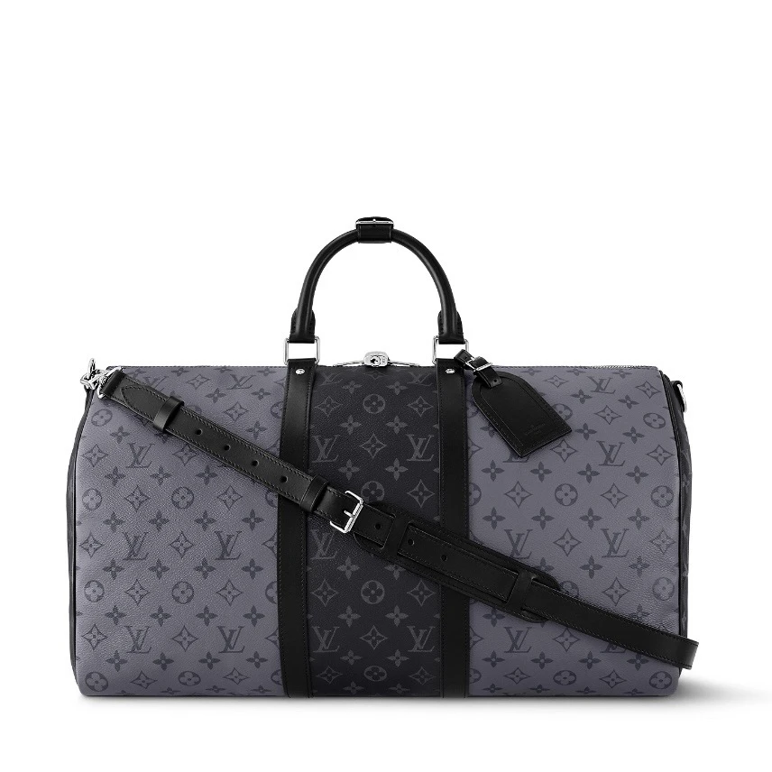 99新 LouisVuitton/路易威登 黑武士keepall50旅行袋 G028
