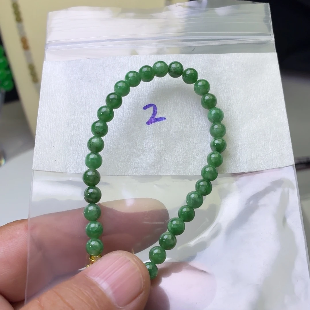 定制翡翠未镶嵌翡翠珠链