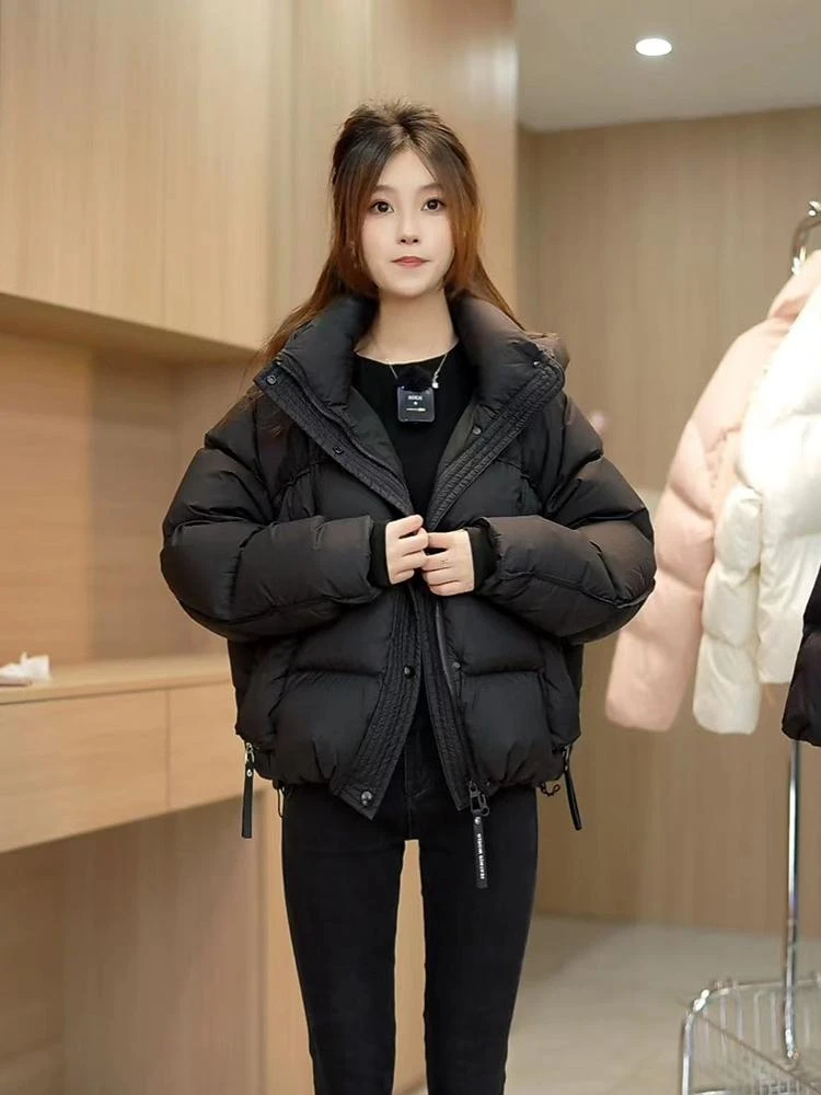 【现货】【云Yun裳专属A】羽绒服女2024年新短款加厚韩版宽松面包外套