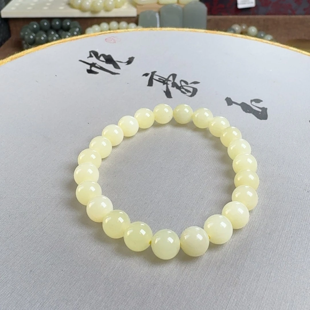 好****和田玉未镶嵌手链