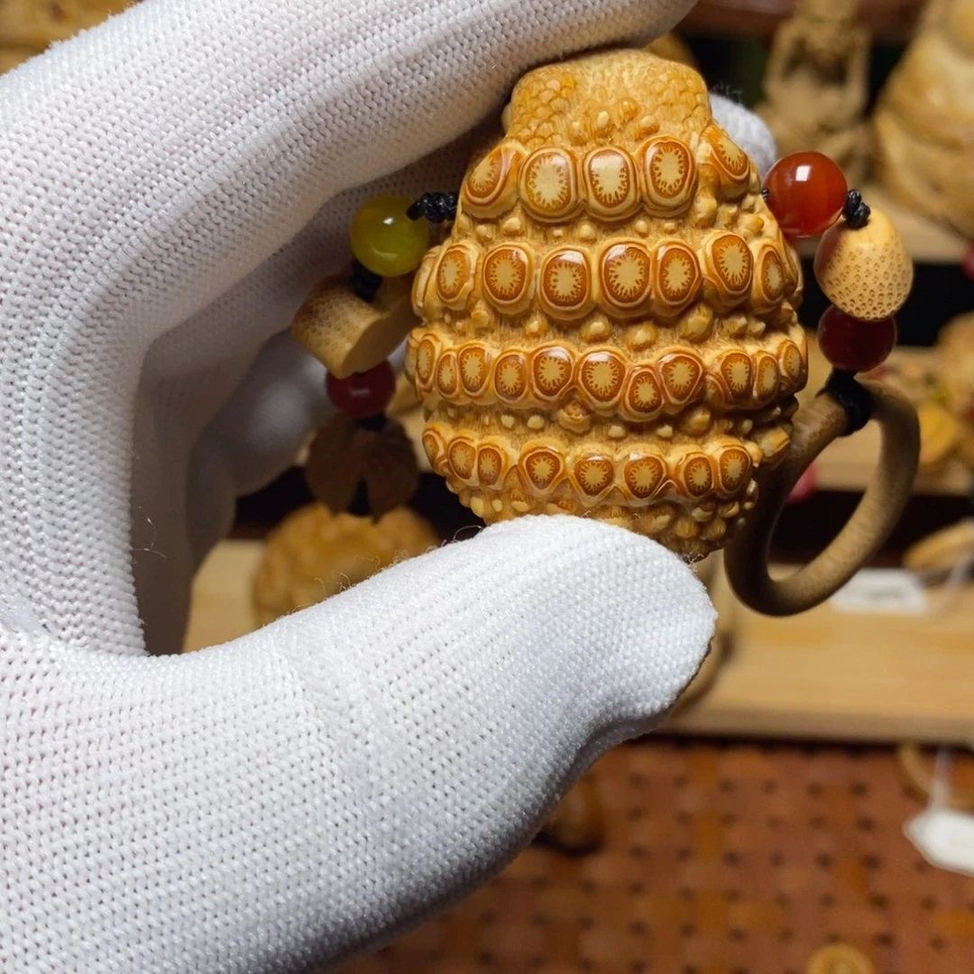 竹根雕座山鹰金蟾