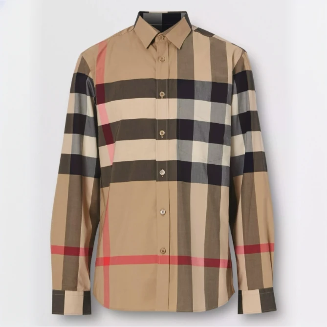 全新未使用 BURBERRY/博柏利 汤/TP005108/大格纹 衬衣巴宝莉格子