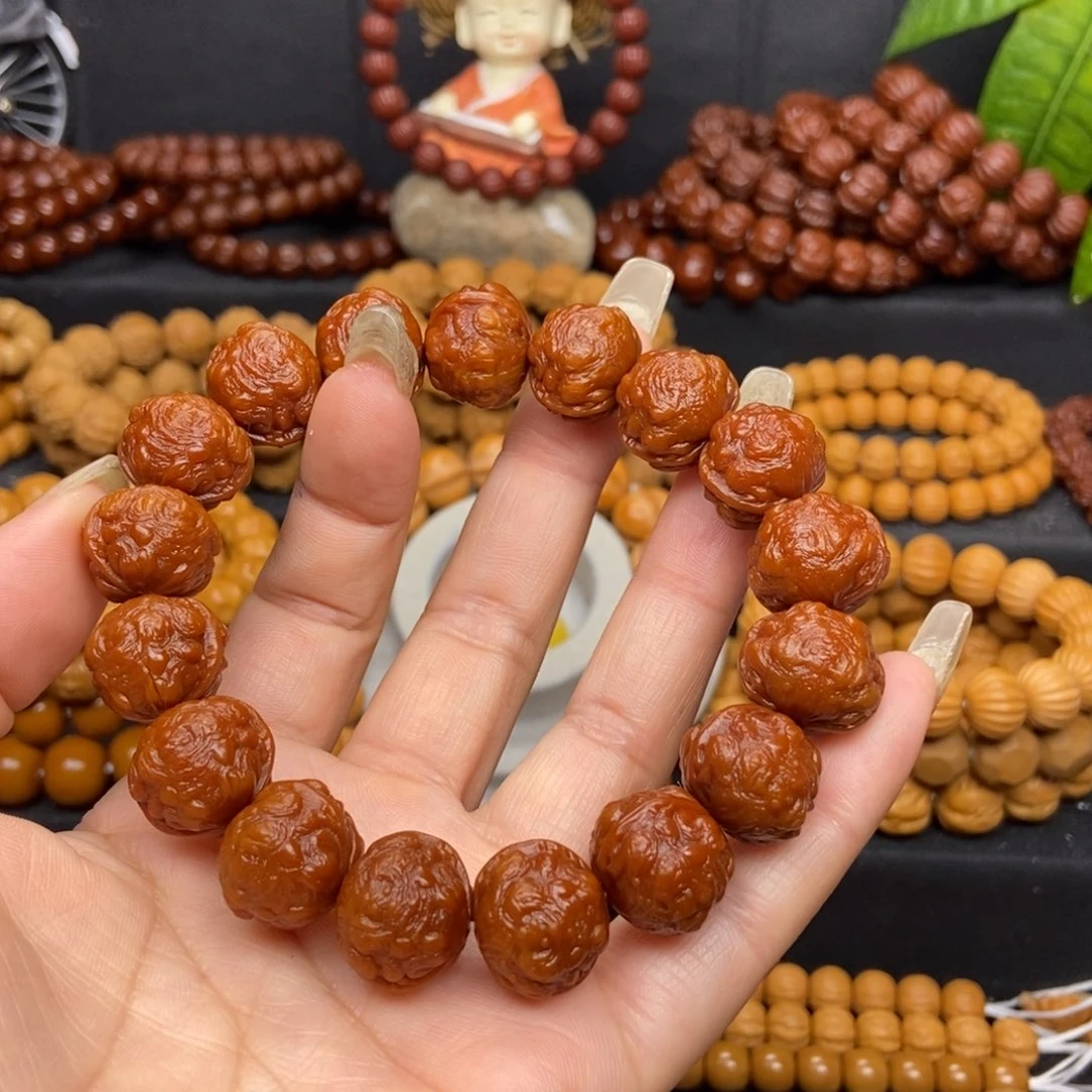 猴头核桃手串用****8蟾王手串玉华