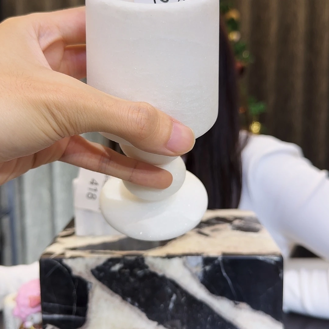 大理石皇家白玉双珠杯252