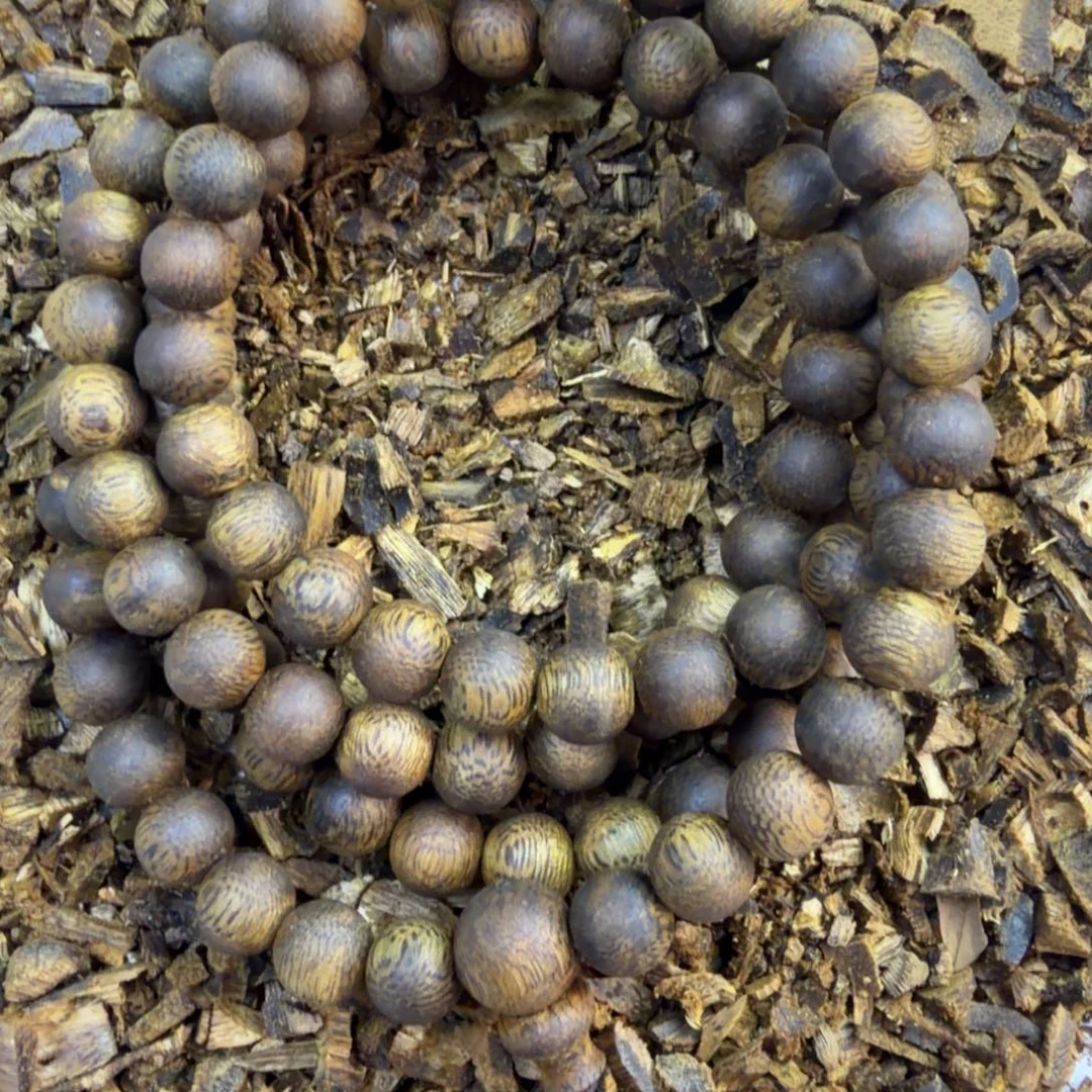 沉香沉香碎屑0.8圆珠多圈25克