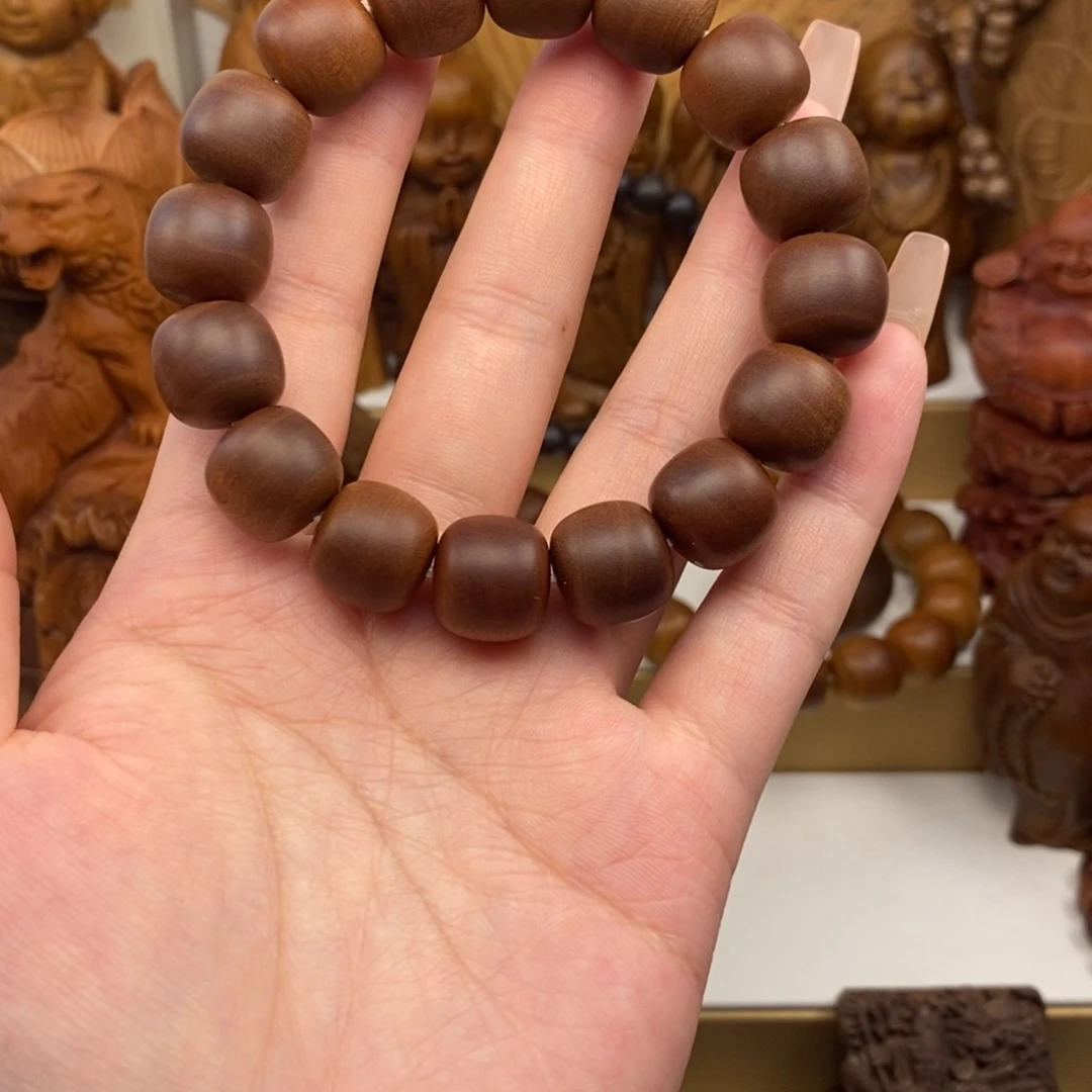 檀香木手串/手链玄*印度正区迈索尔老山檀红13.14奶香