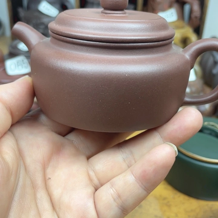 茶壶紫砂紫砂壶紫泥德钟130cc微微瑕