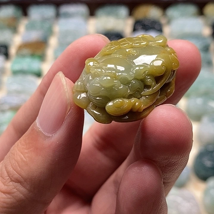 翡翠未镶嵌颈饰貔貅