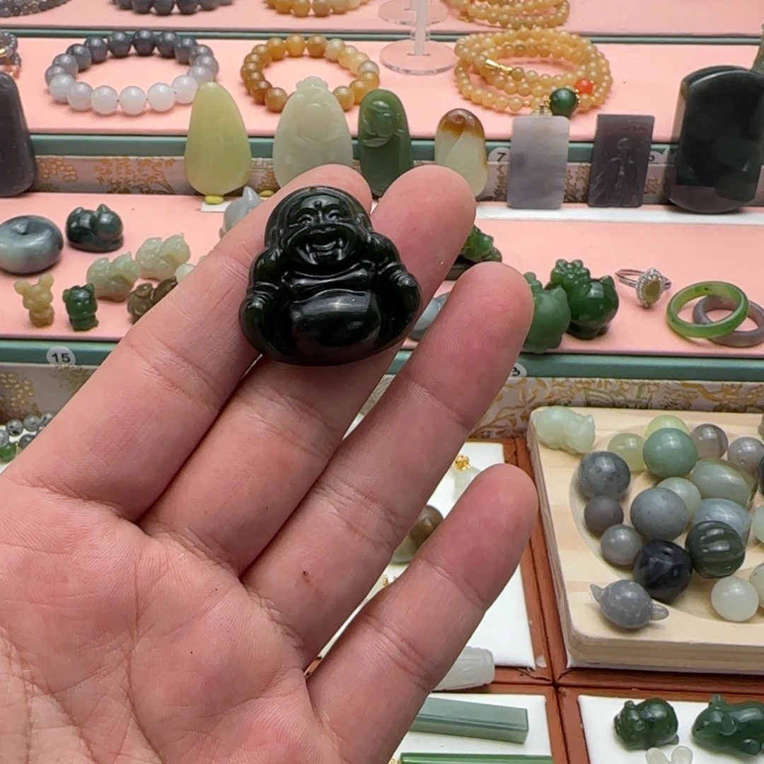和田玉（碧玉）未镶嵌吊坠(不含链)