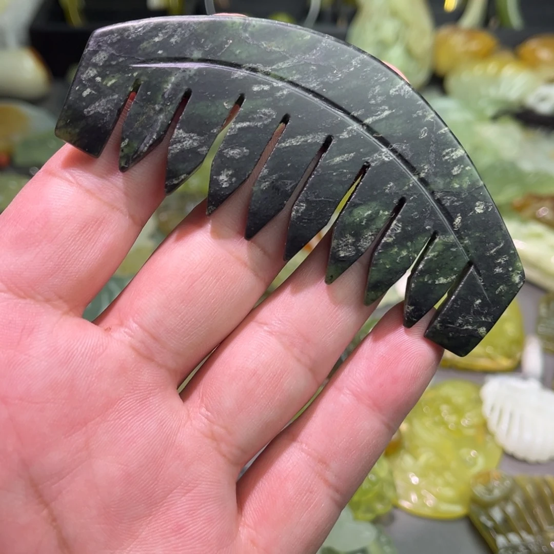 岫玉未镶嵌发饰111