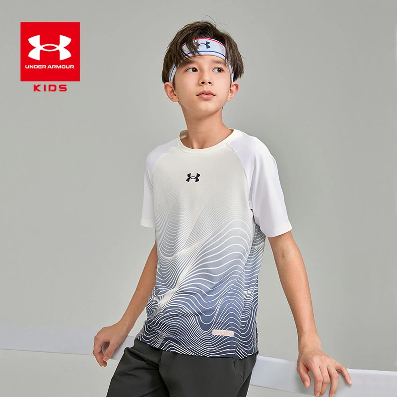 Under Armour/安德玛儿童夏季新款百搭舒适户外运动圆领短袖T恤