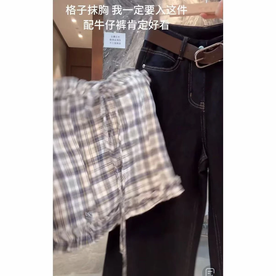 徐秋阳  格纹秘语  春季新款百搭时尚休闲显瘦显白上衣9816