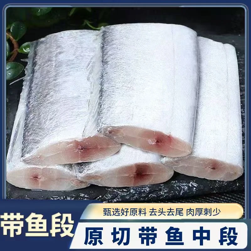 大号带鱼段去头去尾新鲜速冻小眼油带鱼带鱼中段500g/袋*5