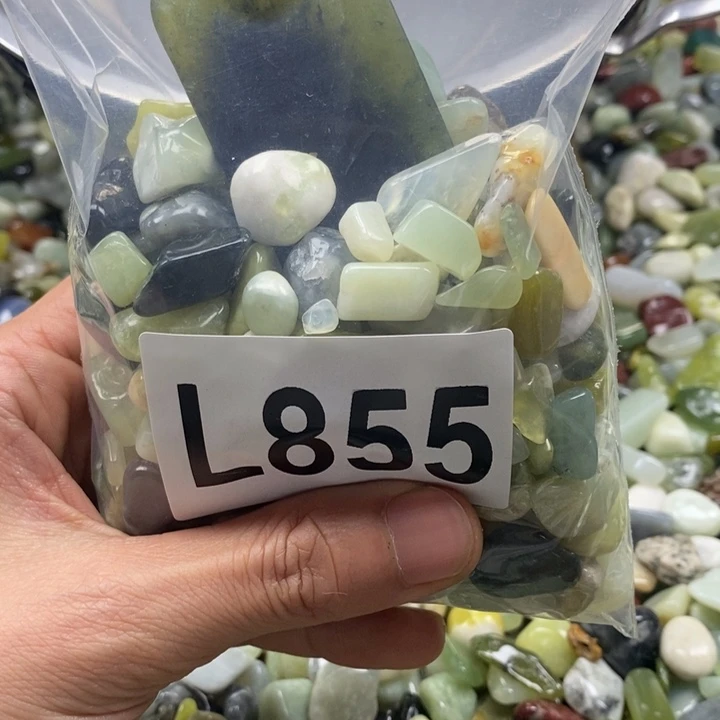 蛇纹石玉鱼缸石未镶嵌