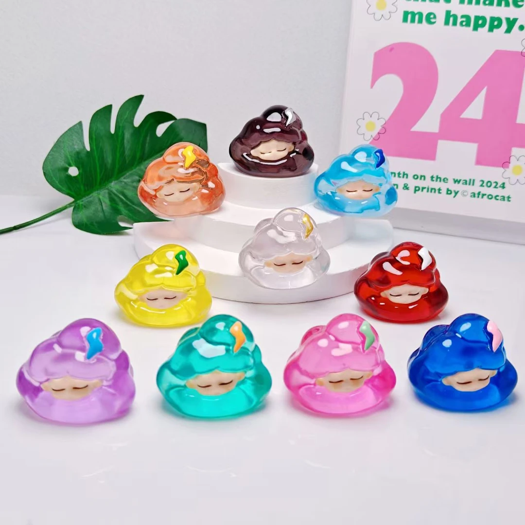 许愿5个颜色 不参与对碰  高透云朵树脂diy摆件